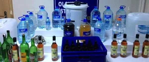 Beylikdüzü'nde sahte içki operasyonu