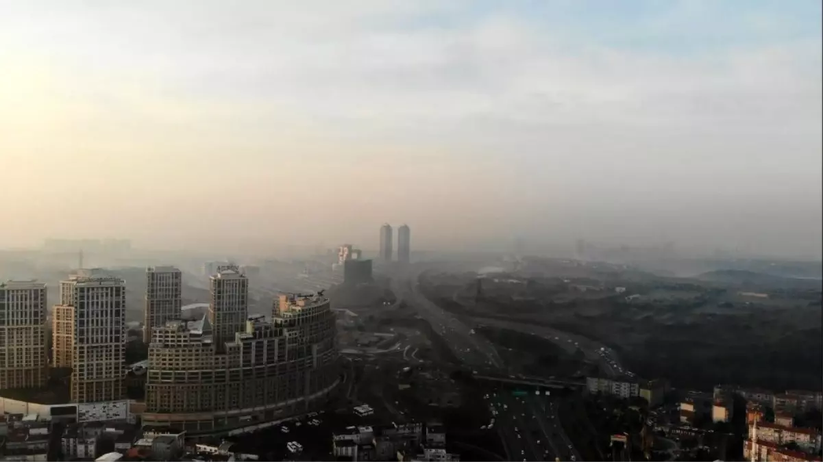 İstanbul'da sis manzaraları, havadan görüntülendi
