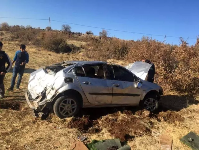 Siirt'te otomobil şarampole uçtu: 1 yaralı