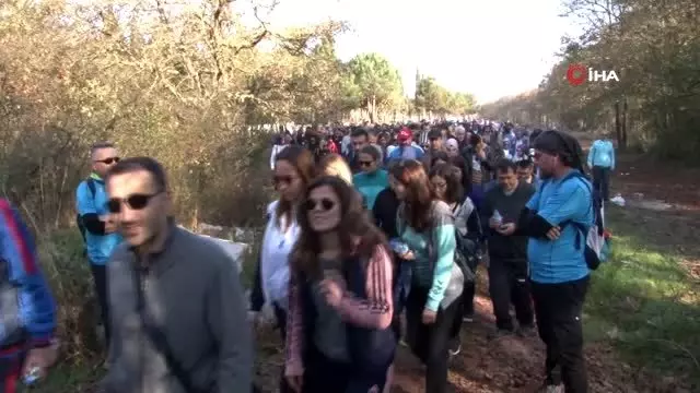 600 öğretmen doğa yürüyüşü yaptı 600 öğretmen doğa yürüyüşü yaptı