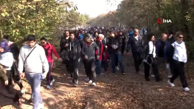 600 öğretmen doğa yürüyüşü yaptı 600 öğretmen doğa yürüyüşü yaptı