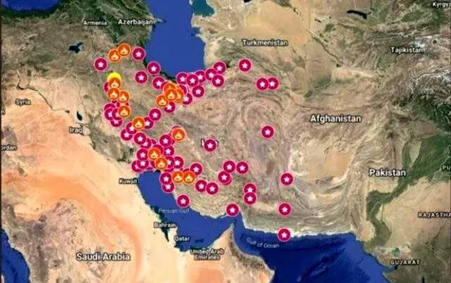 CIA, İran'daki benzin zammı protestolarını canlı haritadan takip ediyor