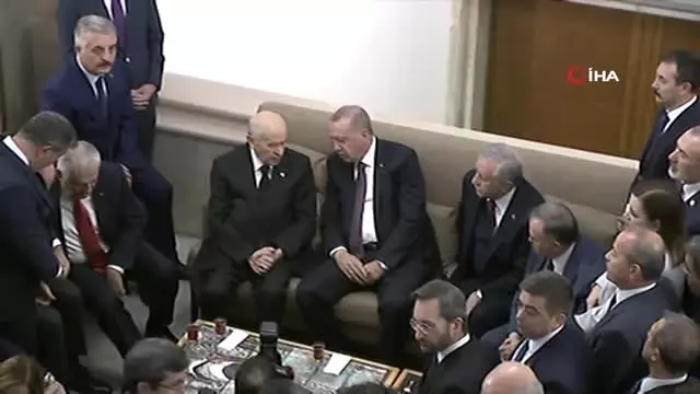 Cumhurbaşkanı Erdoğan, MHP lideri Bahçeli ile görüştü