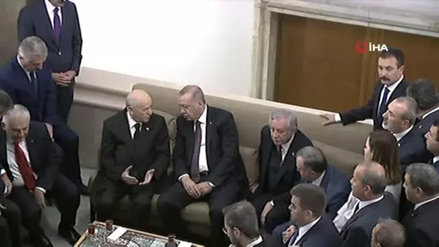 Cumhurbaşkanı Erdoğan, MHP lideri Bahçeli ile görüştü Cumhurbaşkanı Erdoğan, MHP lideri Bahçeli ile görüştü