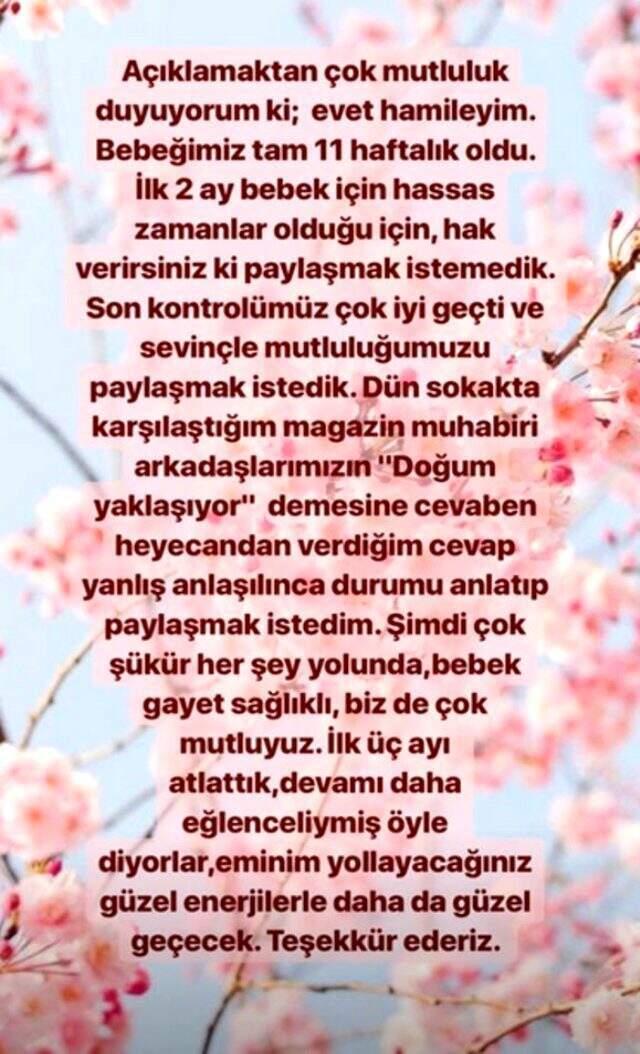 Güzel oyuncu Hazal Kaya anne oldu