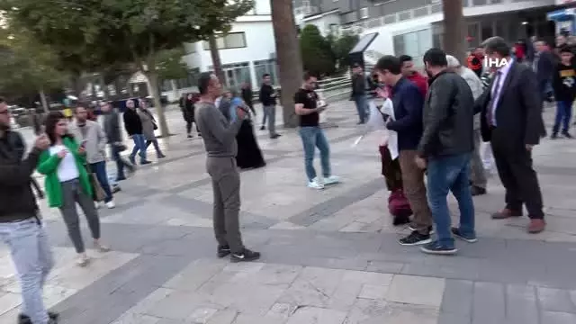 İran protestolarına destek eyleminde 2 gözaltı