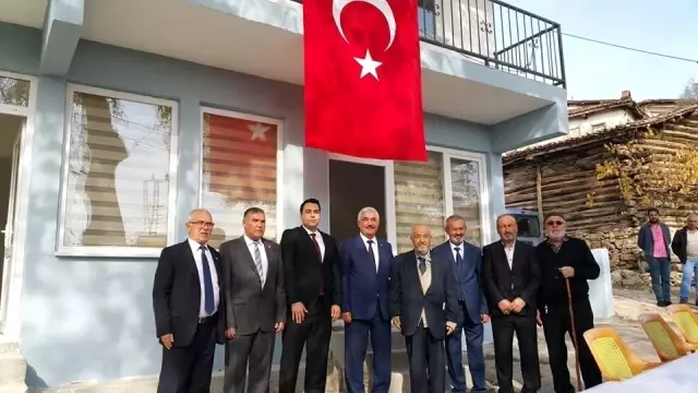 Yardımlaşarak yaptıkları imam evi, doktor odası ve kütüphane hizmete girdi Yardımlaşarak yaptıkları imam evi, doktor odası ve kütüphane hizmete girdi