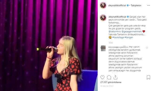 Aleyna Tilki, Bergen yorumuyla sosyal medyaya damga vurdu