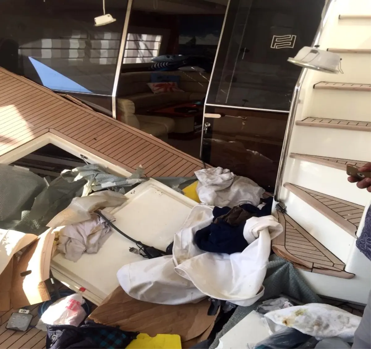 Bodrum'da lüks teknede patlama