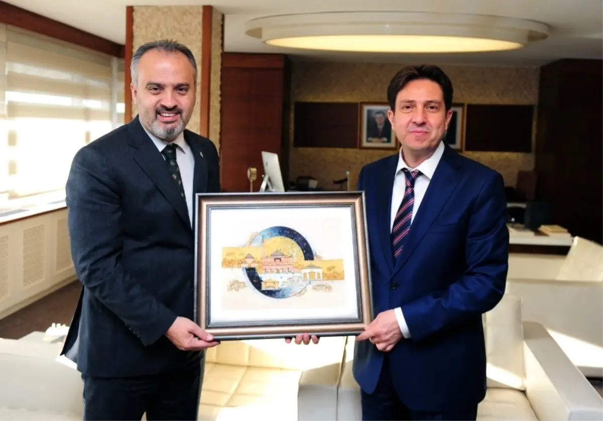 Bursa Büyükşehir Belediye Başkanı Aktaş'tan İhlas Medya Ankara Temsilcisi Yaşar'a ziyaret
