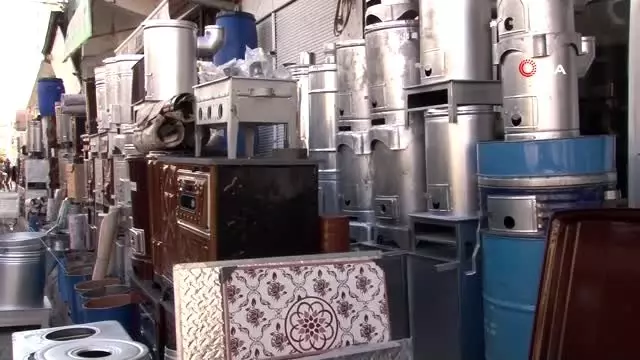 Sobacılar çarşısında kış hareketliliği Sobacılar çarşısında kış hareketliliği