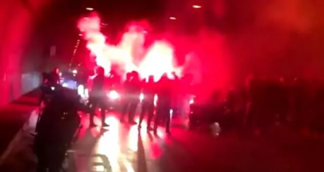 Asker konvoyu yine ortalığı birbirine kattı! Tünelde havaya ateş açtılar