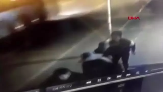 Beyoğlu'ndaki yankesicilik güvenlik kamerasında