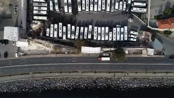 (Havadan fotoğraflarla) - Sarayburnu'ndaki surların restorasyonu devam ediyor (Havadan fotoğraflarla) - Sarayburnu'ndaki surların restorasyonu devam ediyor