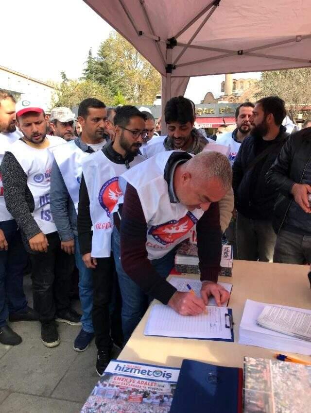 İBB'de işten çıkarılan işçiler imza kampanyası başlattı