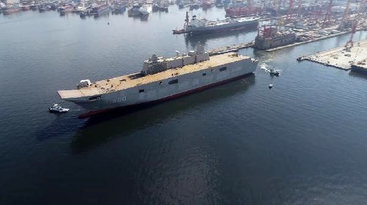 Türkiye'nin en büyük savaş gemisi TCG Anadolu, 2020'de teslim edilecek