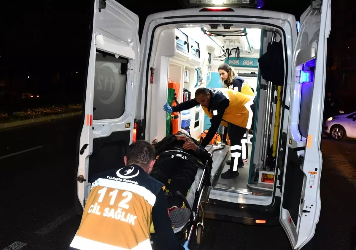 Tekirdağ'da otomobilin çarptığı kişi yaralandı