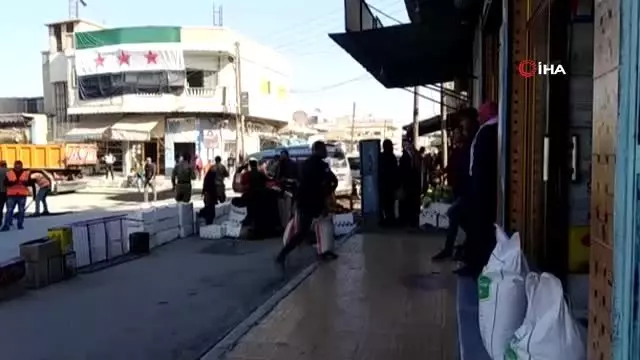 - Tel Abyad sokaklarında tezgahlar kuruluyor