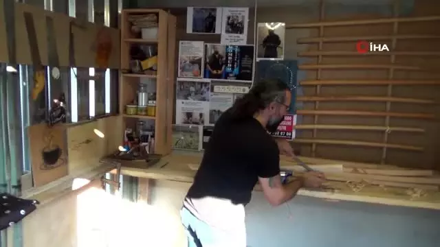 ABD'den Bandırma'ya geldi, bokken ustası oldu