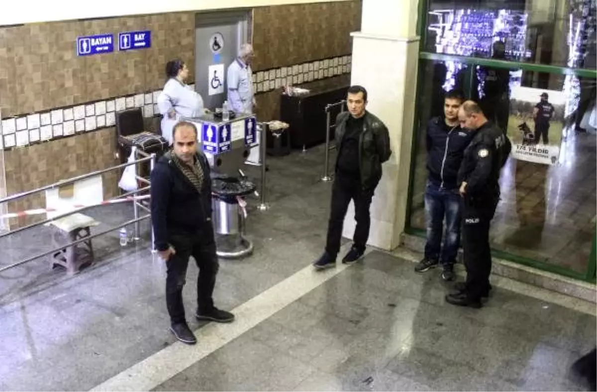 Otogar tuvaletinde intihar girişimi