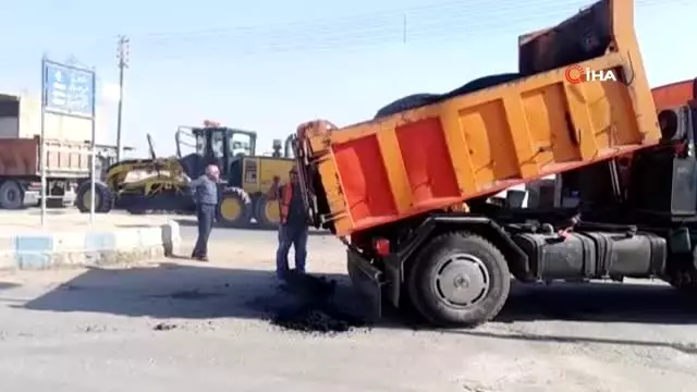 - Tel Abyad'da yol çalışmaları devam ediyor