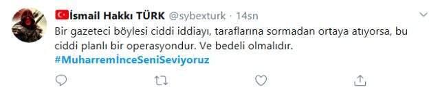 Rahmi Turan'ın açıklaması sonrası Muharrem İnce sosyal medyada gündem oldu