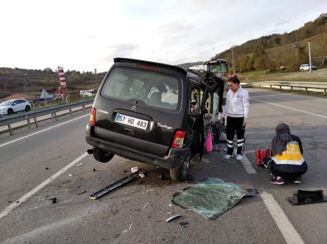Sinop Ta Trafik Kazası 1 ölü 1 Yaralı Haberi Fotografı