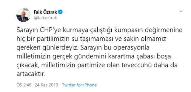 İnce'nin 'Ciğerimi dağladı' dediği CHP Sözcüsü Faik Öztrak açıklama yaptı: Sakin olmalıyız