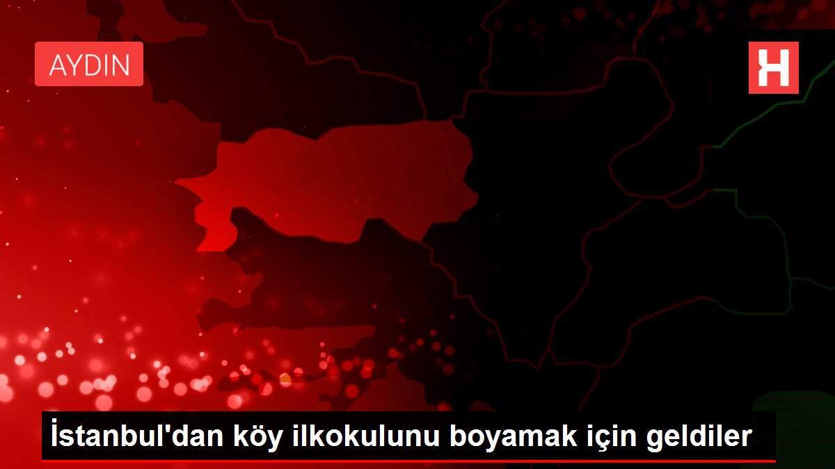 İstanbul'dan köy ilkokulunu boyamak için geldiler