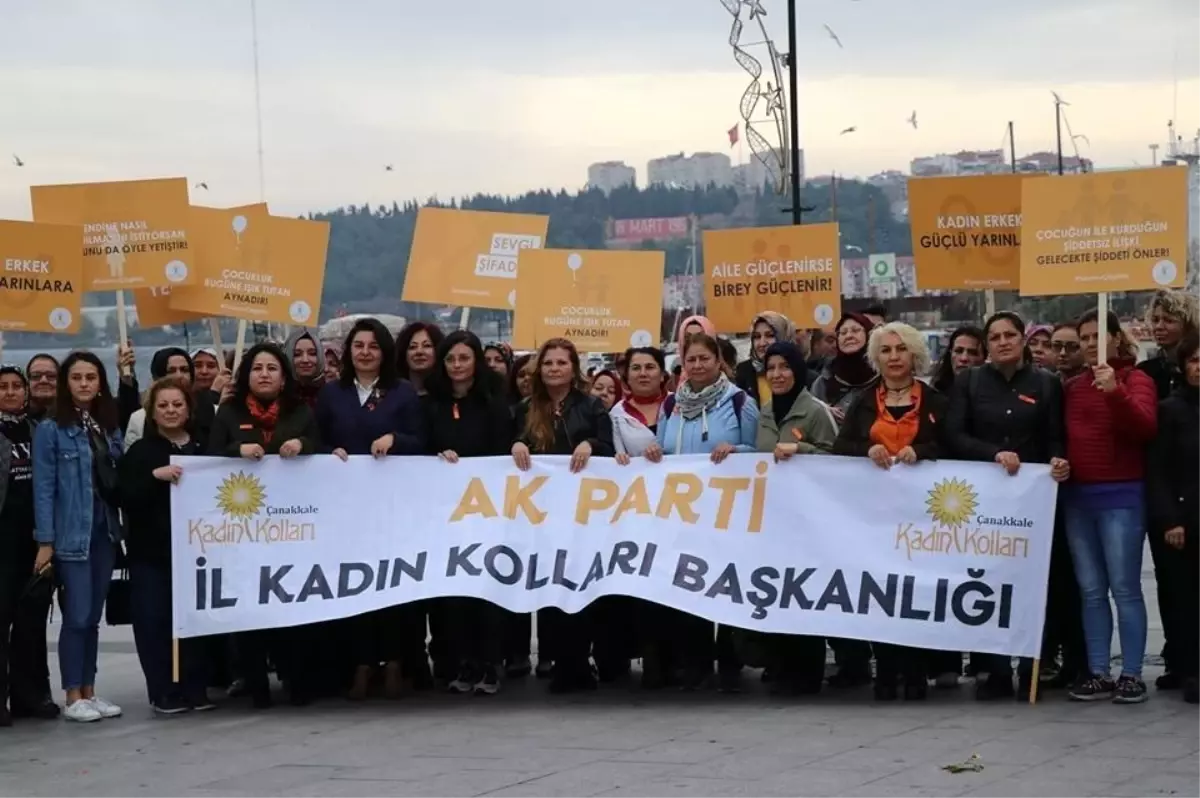 AK Partili kadınlar kadına şiddete karşı yürüdü