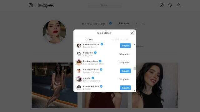 Merve Boluğur, yasamsal medya hesabından bütün arkadaşlarını sildi