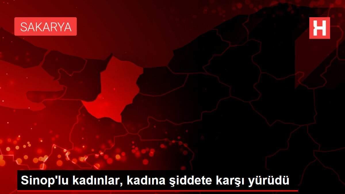 Sinop'lu kadınlar, kadına şiddete karşı yürüdü