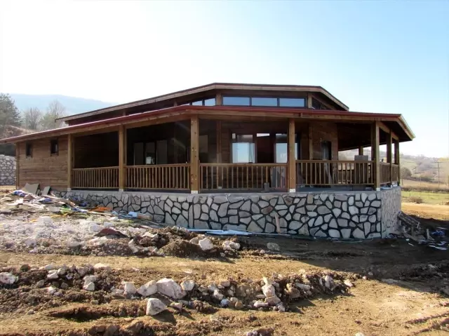 Ladik Bungalov Evleri�nde çevre düzenleme çalışmaları haberi fotografı