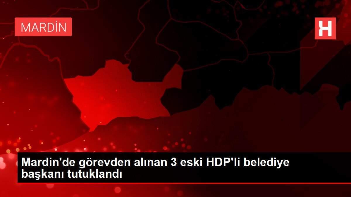 Mardin'de görevden alınan 3 eski HDP'li belediye başkanı tutuklandı