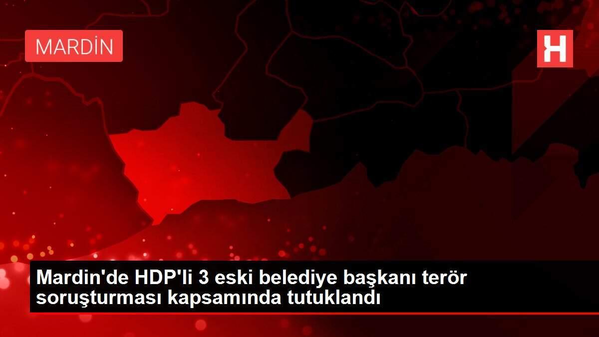 Mardin'de HDP'li 3 eski belediye başkanı terör soruşturması kapsamında tutuklandı