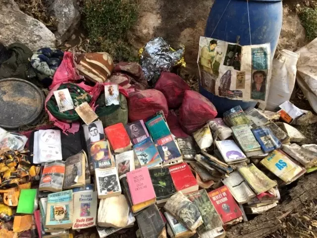 Siirt'te PKK'lı teröristlere ait mühimmat ve yaşam malzemesi ele geçirildi
