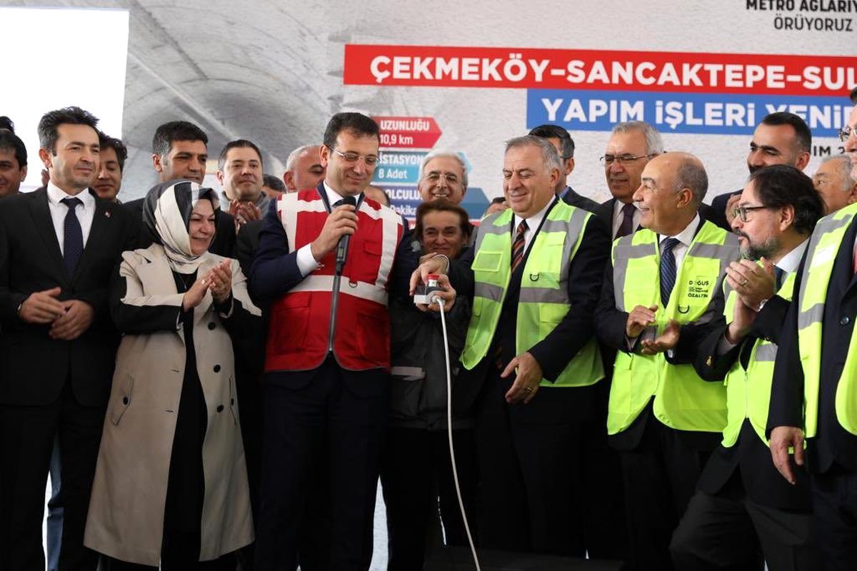 Yapımı 2 yıldır duran Çekmeköy–Sancaktepe–Sultanbeyli Metro Hattı'nda çalışmalar yeniden başladı