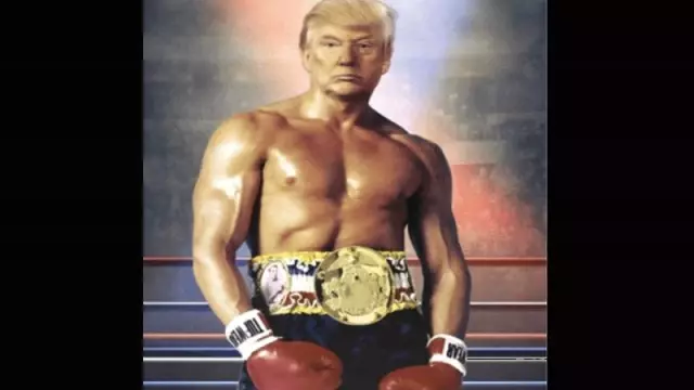 ABD Başkanı Trump kendisini montajlayarak Rocky Balboa oldu ABD Başkanı Trump kendisini montajlayarak Rocky Balboa oldu