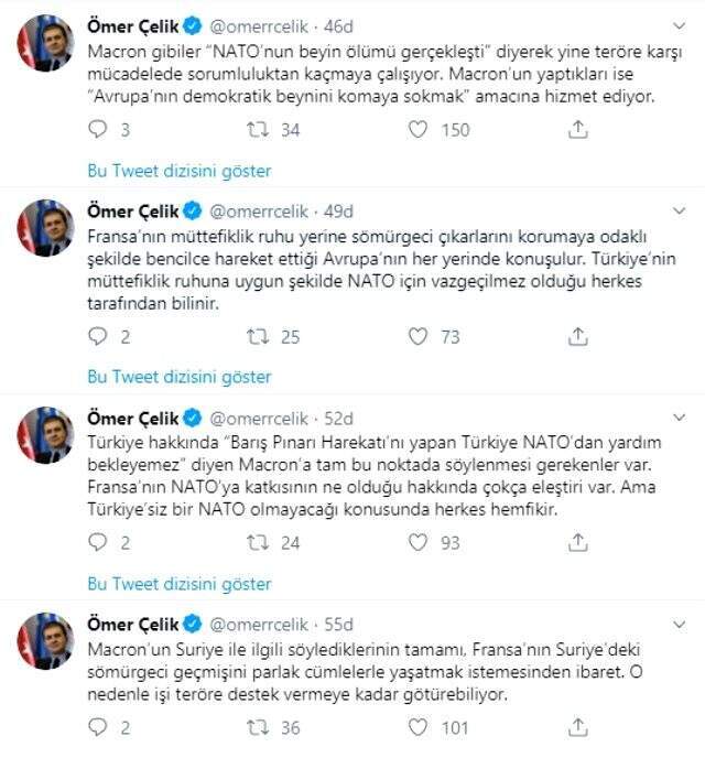 AK Parti'den Macron'a terör tepkisi: Terör örgütünün üst düzey isimlerini en çok misafir eden kişi