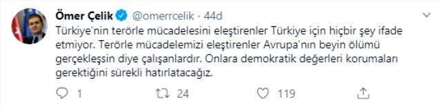 AK Parti'den Macron'a terör tepkisi: Terör örgütünün üst düzey isimlerini en çok misafir eden kişi