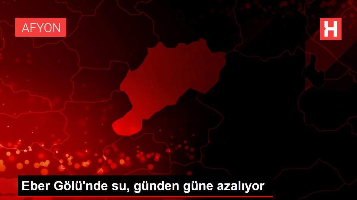 Eber Gölü'nde su, günden güne azalıyor
