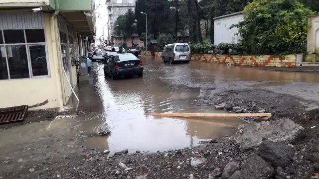 Giresun�da sağanak ev ve iş yerlerine zarar verdi haberi fotografı