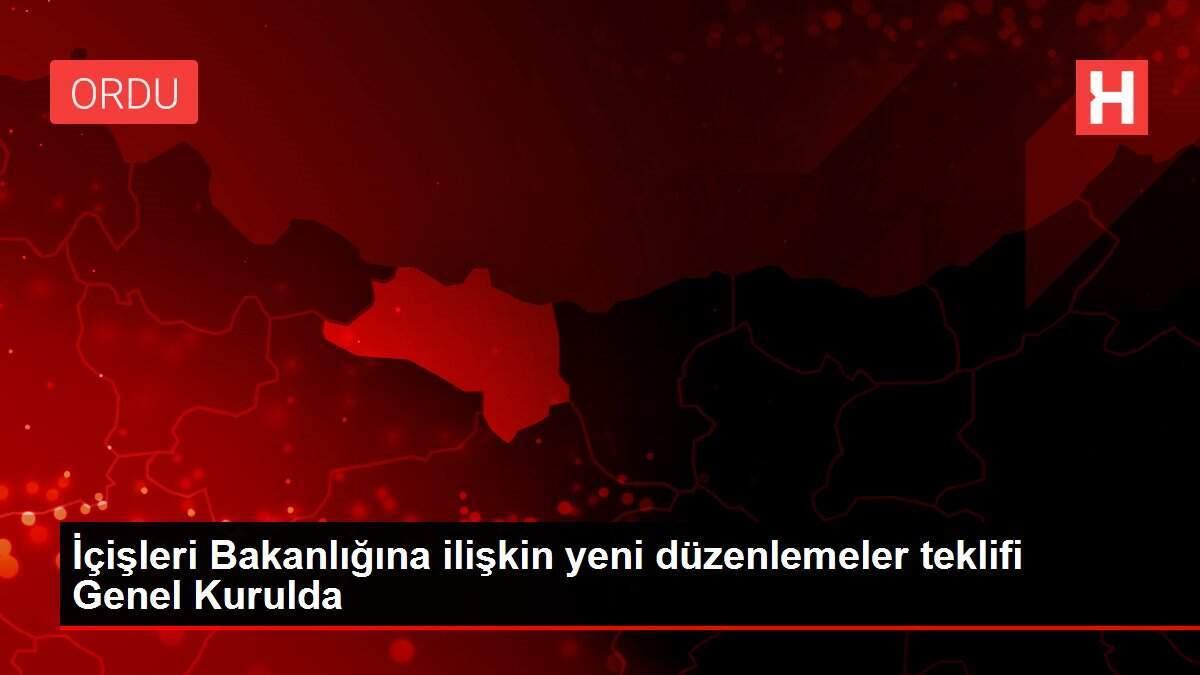 İçişleri Bakanlığına ilişkin yeni düzenlemeler teklifi Genel Kurulda İçişleri Bakanlığına ilişkin yeni düzenlemeler teklifi Genel Kurulda