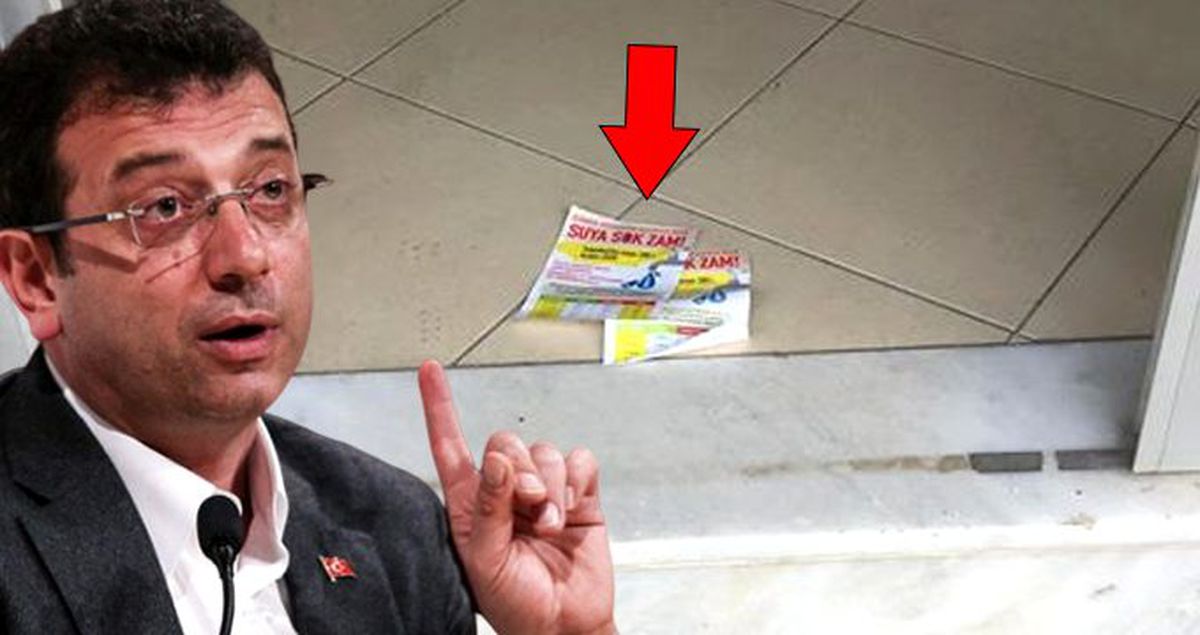 İmamoğlu karşıtları, su zammına ilişkin broşür hazırlayarak İstanbul'da propaganda yaptı