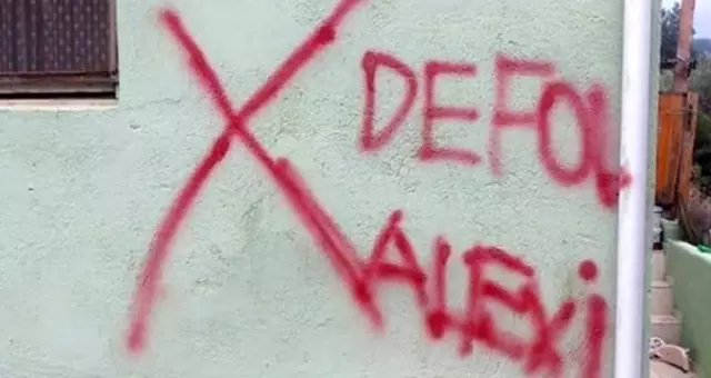 İzmir'de Alevi vatandaşların evlerine yazılan çirkin ifadelerle ilgili soruşturma başlatıldı