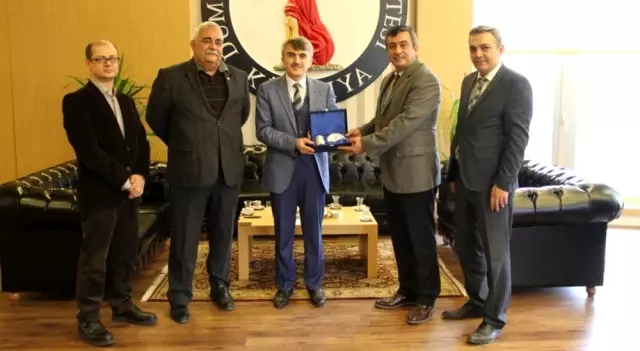 Kızılay Bölge Müdürü Ergen'den, Rektör Uysal'a ziyaret
