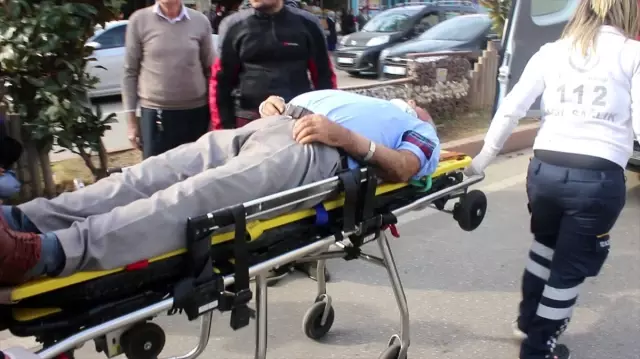 Otomobilin çarptığı yaya yaralandı Otomobilin çarptığı yaya yaralandı