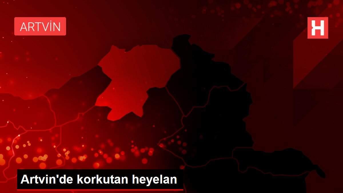 Artvin'de korkutan heyelan Artvin'de korkutan heyelan