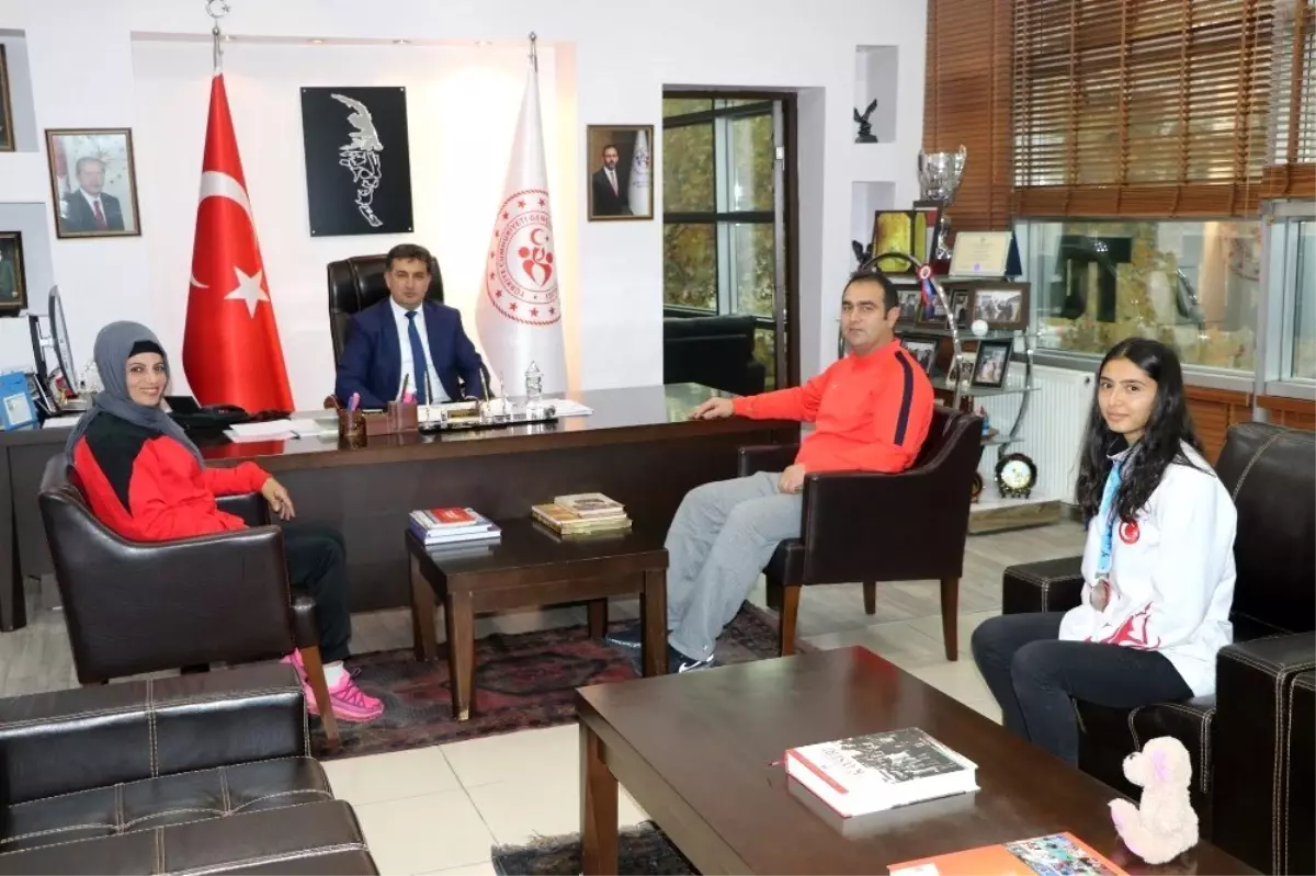 Avrupa İkincisi Taekwondocudan Eskici'ye Ziyaret