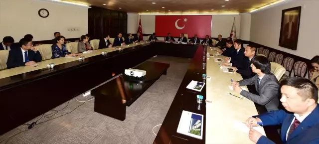 Çin heyetine, Trabzon'daki iş olanakları konusunda bilgi verildi Çin heyetine, Trabzon'daki iş olanakları konusunda bilgi verildi
